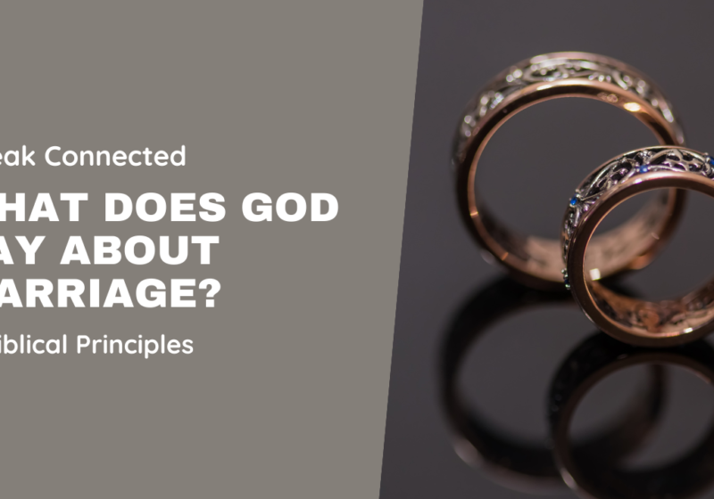 what does God say about marriage