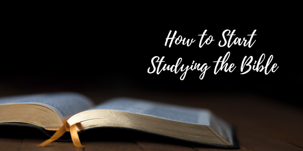 how to start studying the bible