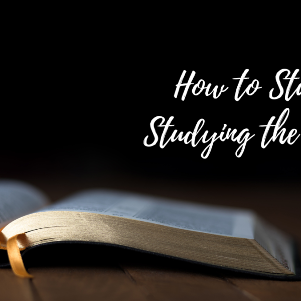 how to start studying the bible
