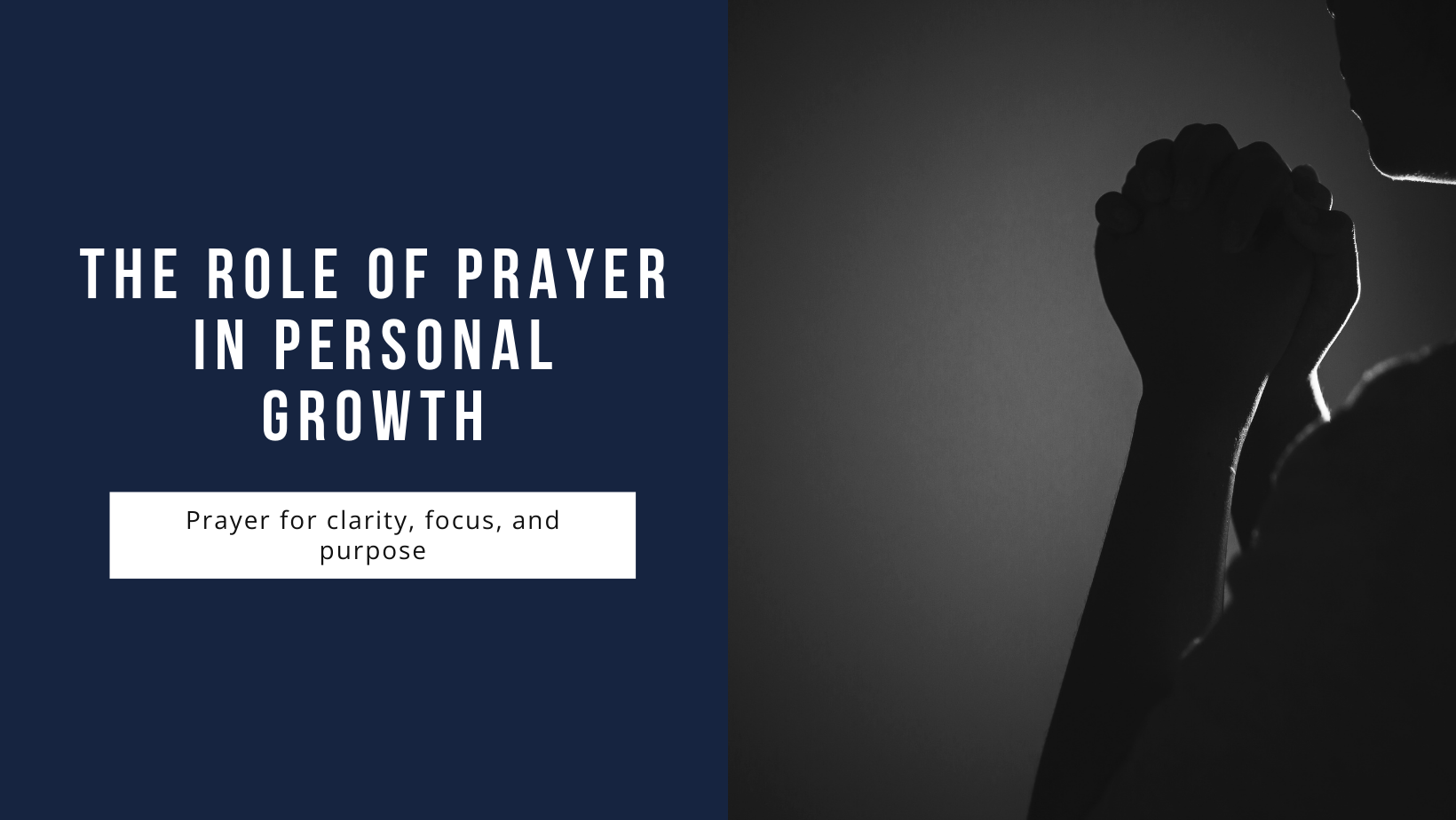 the role of prayer