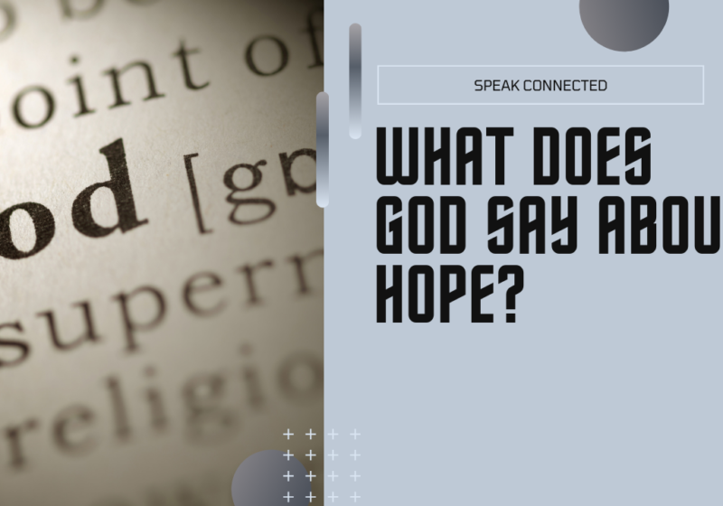 what does God say about hope