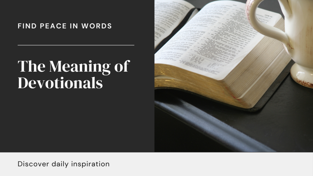 devotionals meaning