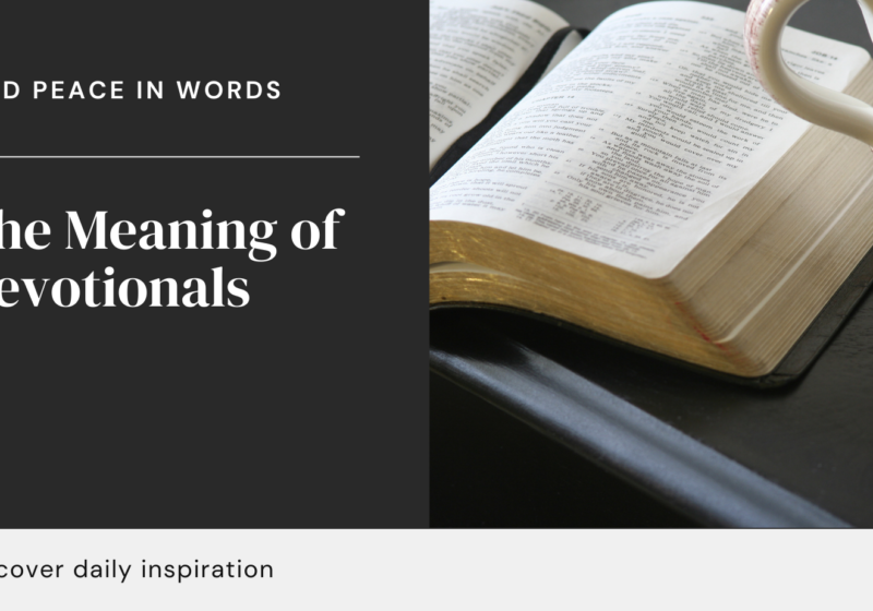 devotionals meaning