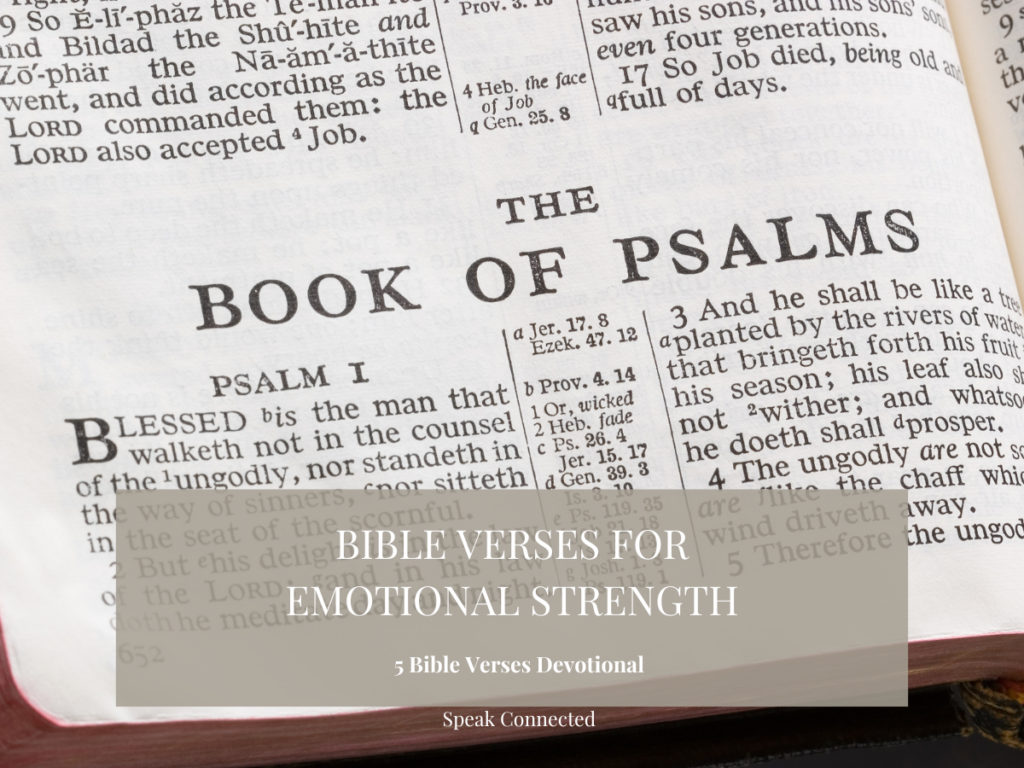 bible verses for emotional strength