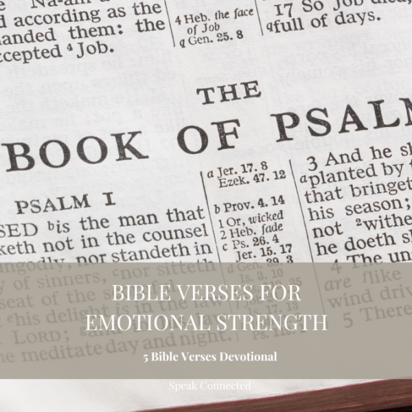 bible verses for emotional strength