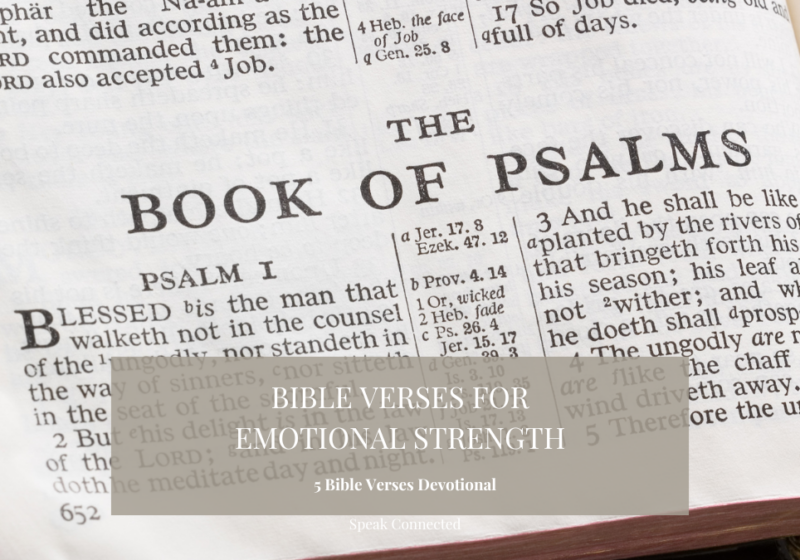 bible verses for emotional strength